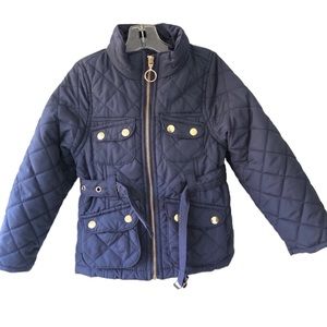 H&M BELTED LIGHT QUILTED PARKA JACKET TODDLER 3-4